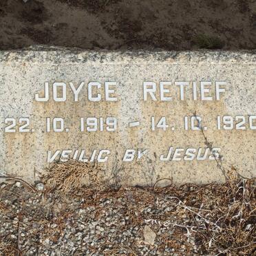 RETIEF Joyce 1919-1920