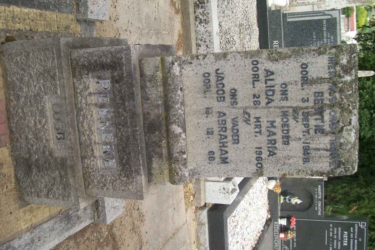 REYNEKE Jacob Abraham -1968 &amp; Alida Maria -1960 :: LUBBE  Bettie -1948