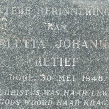 RETIEF Aletta Johanna -1948