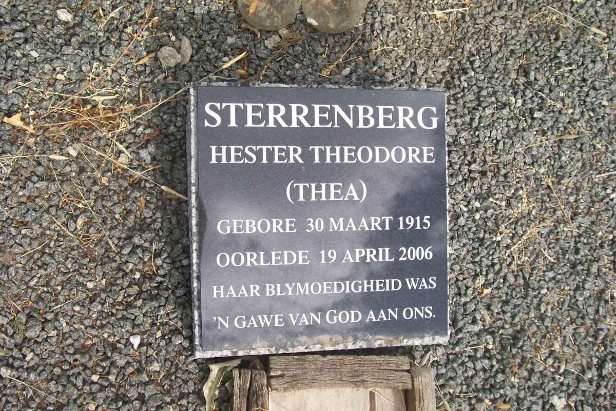 STERRENBERG Hester Theodore 1915-2006