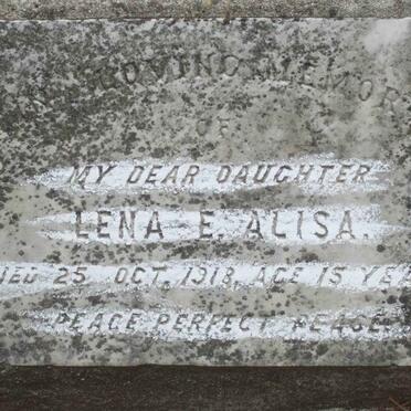 ALISA Lena E. -1918