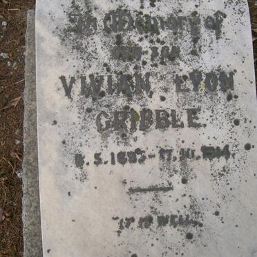 GRIBBLE Vivian Lyon 1??3-1914