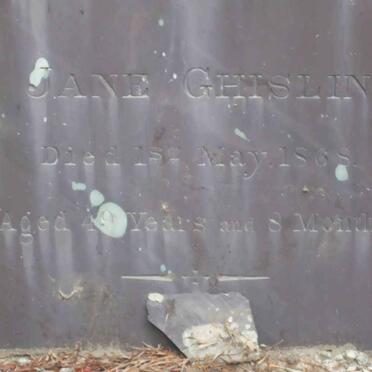 GHISLIN Jane 1868 :: FILBY Eleanor -1870 