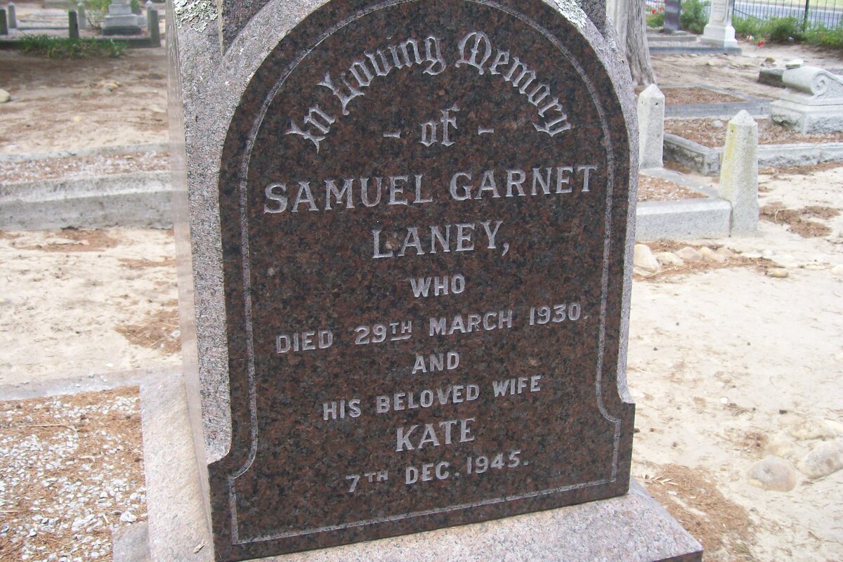 LANEY Samuel Garnet -1930 &amp; Kate -1945