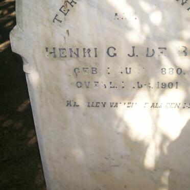 BOT Henri G.J., de 1880-1901