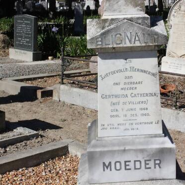 BLIGNAUT David Johannes 1867-1928 &amp; Gertruida Catherina DE VILLIERS 1868-1960