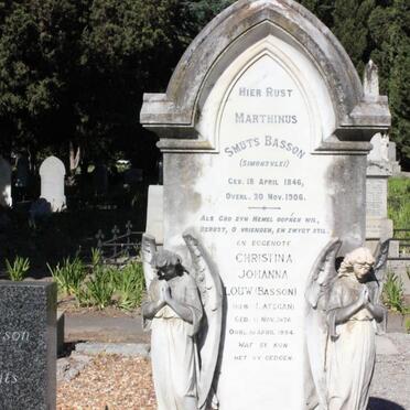 BASSON Marthinus Smuts 1846-1906 &amp; LOUW Christina Johanna voorheen BASSON nee LATEGAN 1878-1954