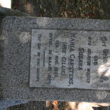 CARSTENS Susara Maria nee CILLIE 1852-1907