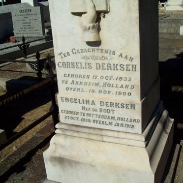 DERKSEN Cornelis 1833-1900 &amp; Engelina DE BODT 1839-1912