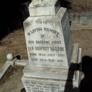 DALTON Ian Godfrey 1930-1931