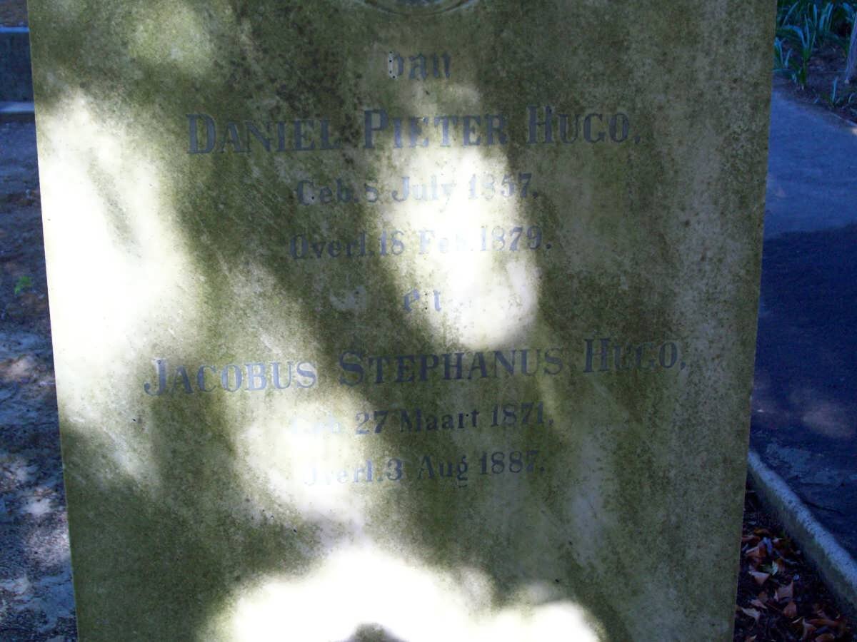 HUGO Daniel Pieter 1857-1879 :: HUGO Jacobus Stephanus 1871-1887