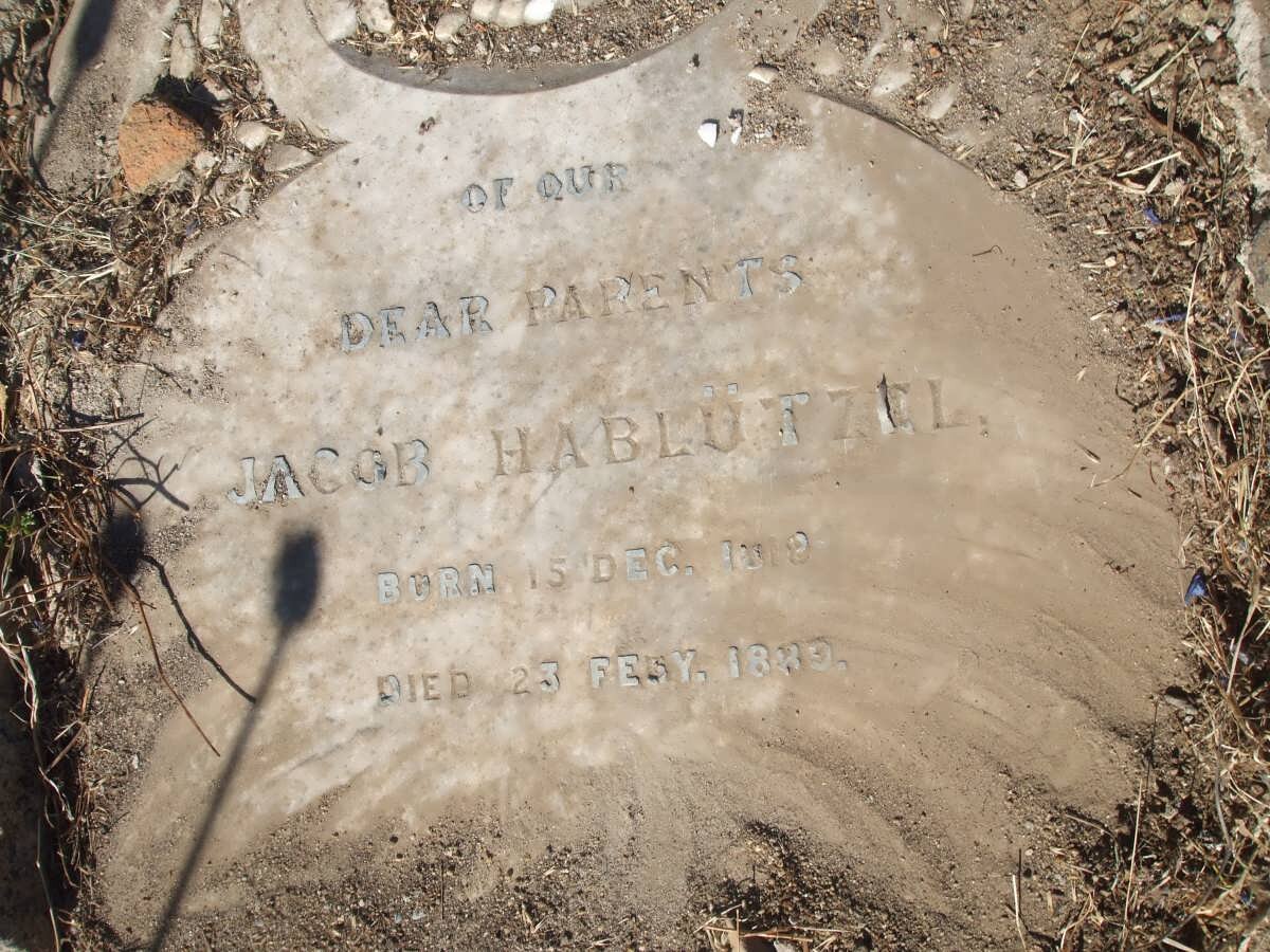 HABLÜTZEL Jacob 181?-1839 &amp; ?