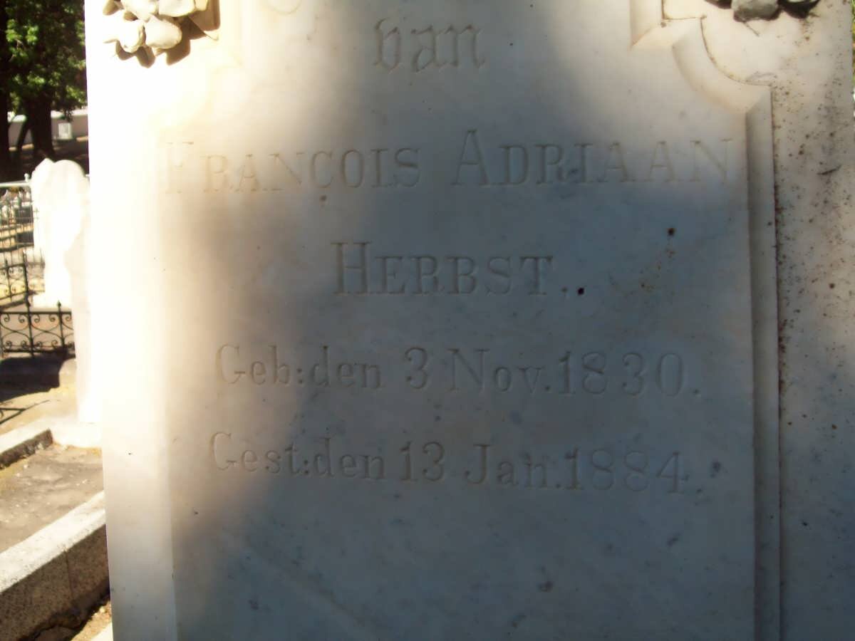 HERBST Francois Adriaan 1830-1884