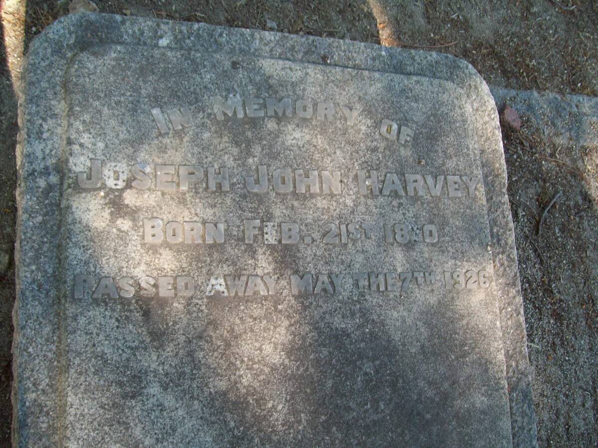 HARVEY Joseph John 18?0-1926 