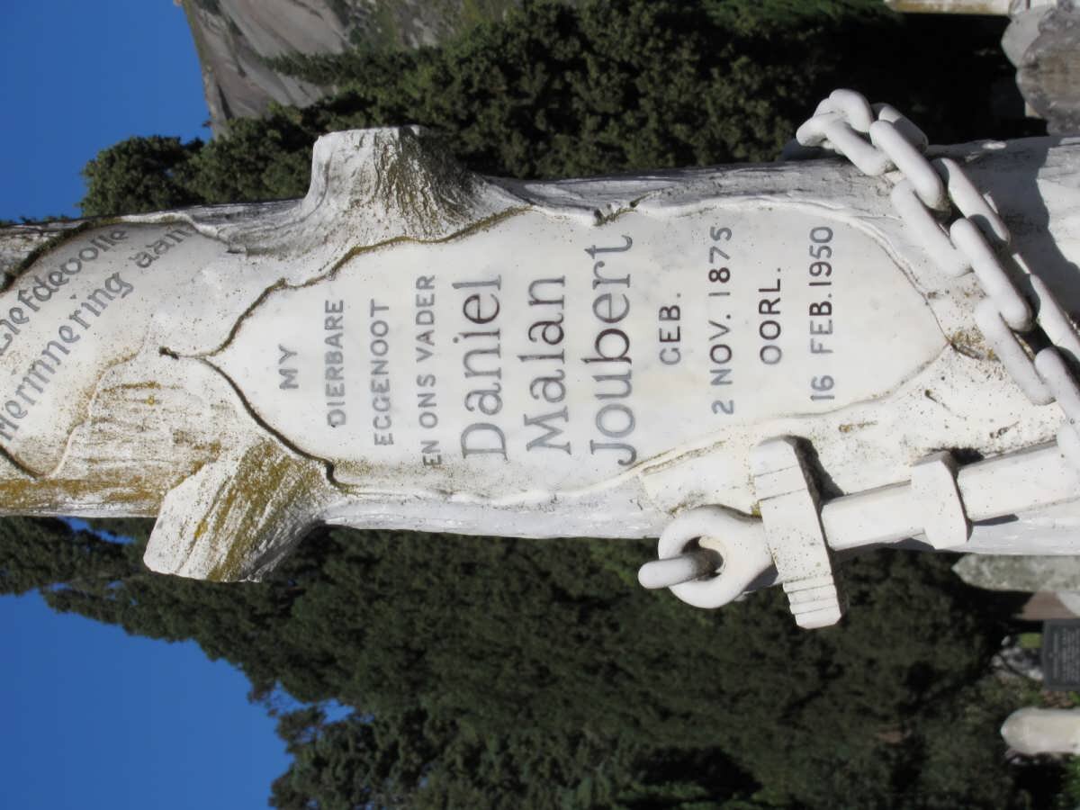 JOUBERT Daniel Malan 1875-1950