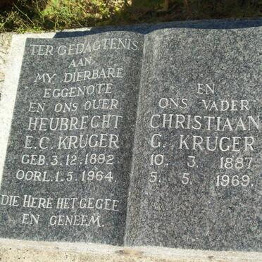 KRUGER Christiaan G. 1887-1969 &amp; Heubrecht E.C. 1892-1964