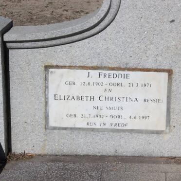 KIRSTEN J. Freddie 1902-1971 &amp; Elizabeth Christina SMUTS 1902-1997