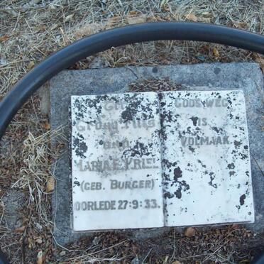 KRIEL Maria nee BURGER -1933