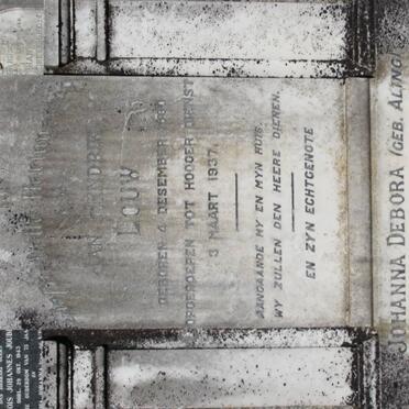 LOUW Jan Hendrik 1860-1937 &amp; Johanna Debora ALING 1863-1940