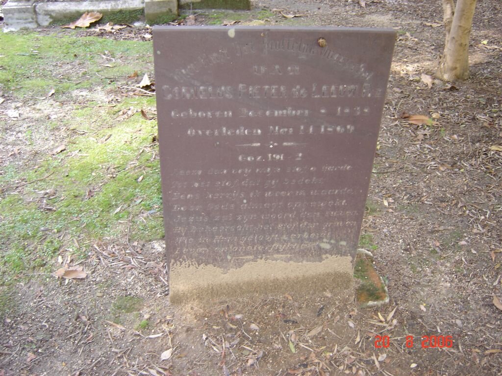 LEEUW Cornelus Pieter, de 1838-1869