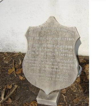 MINNAAR Dirk Jacobus 1852-1921