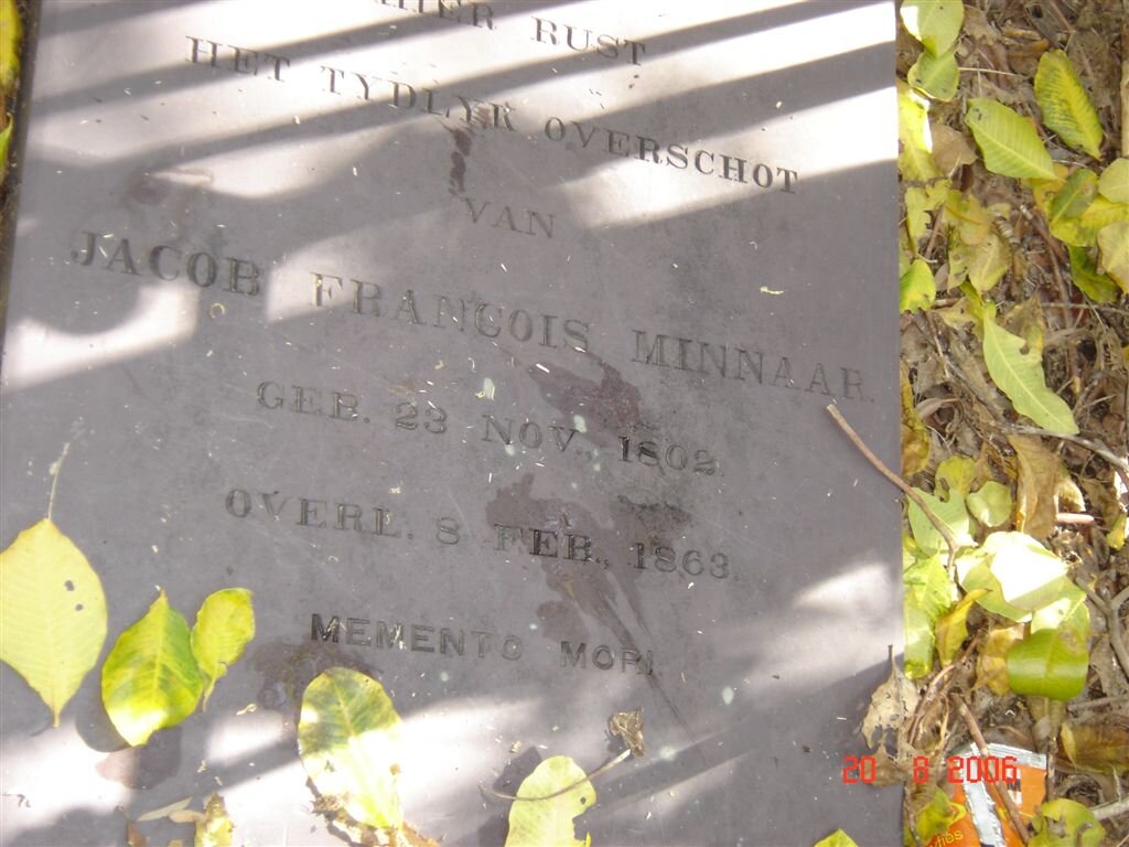 MINNAAR Jacob Francois 1802-1863