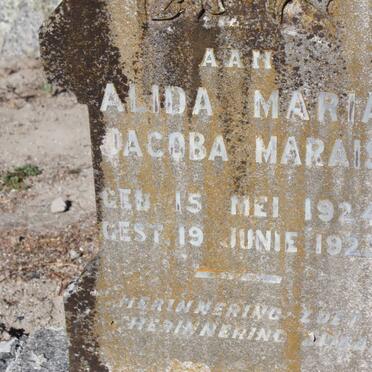 MARAIS Alida Maria Jacoba 1924-1925