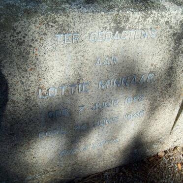 MINNAAR Lottie 1862-1945