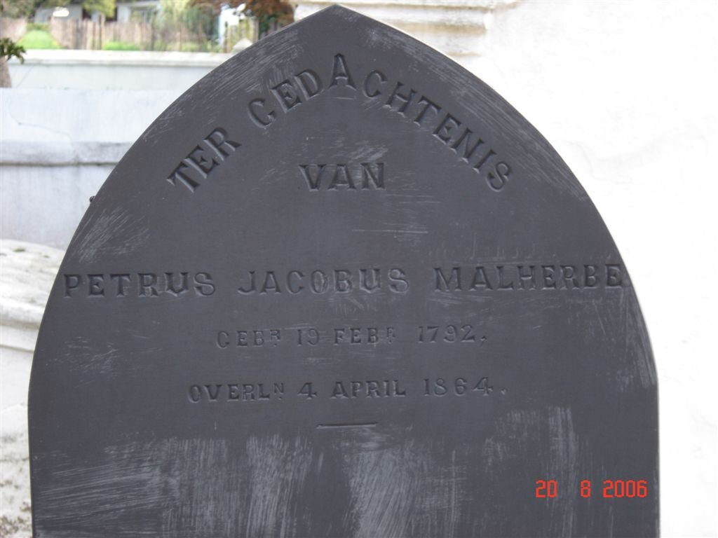 MALHERBE Petrus Jacobus 1792-1864
