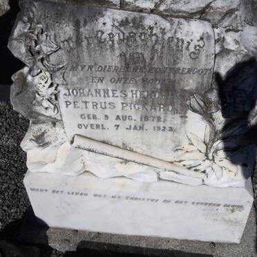 PICKARD Johannes Hendrick Petrus 1872-1922