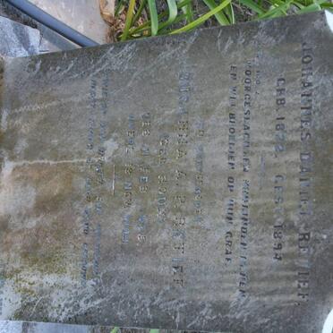 RETIEF Johannes Daniel 1822-1894 &amp; Susanna A.P. ROUX 1825-1904