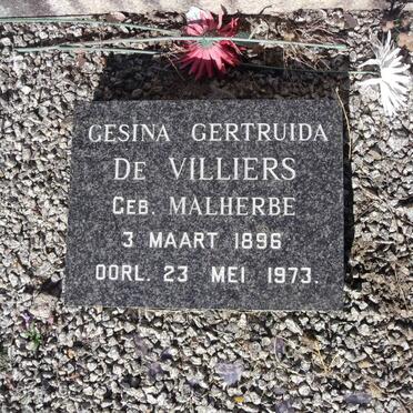 VILLIERS Gesina Gertruida, de nee MALHERBE 1896-1973