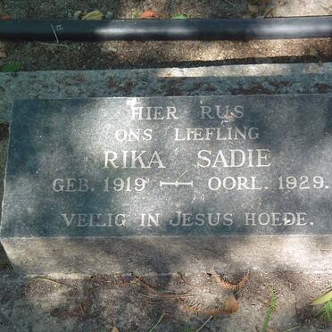 SADIE Rika 1919-1929