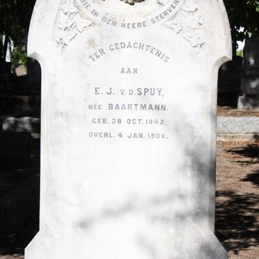 SPUY E.J., v.d. nee BAARTMANN 1842-1908
