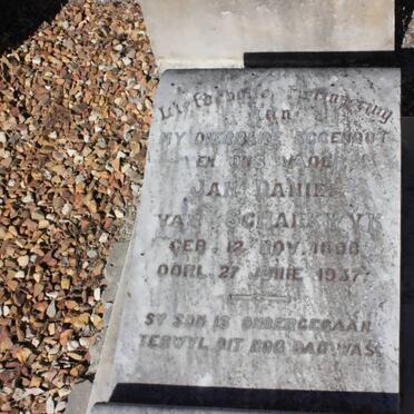 SCHALKWYK Jan Daniel, van 1898-1937