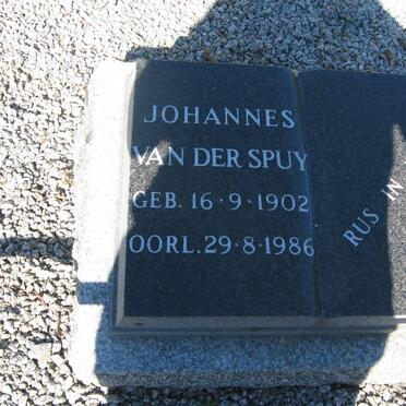 SPUY Johannes, van der 1902-1986