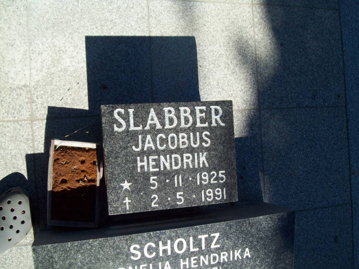 SLABBER Jacobus Hendrik 1925-1991