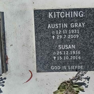 KITCHING Austin Gray 1931-2009 &amp; Susan 1936-2016
