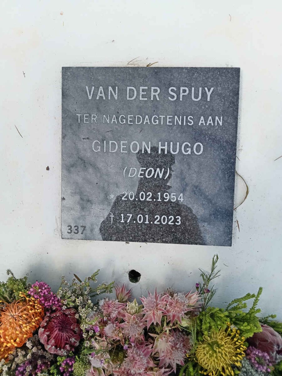 SPUY Gideon Hugo, van der 1954-2023