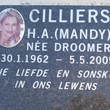 CILLIERS H.A. nee DROOMER 1962-2005