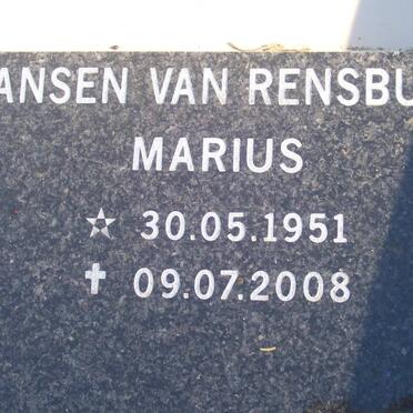 RENSBURG Marius, Jansen van 1951-2008