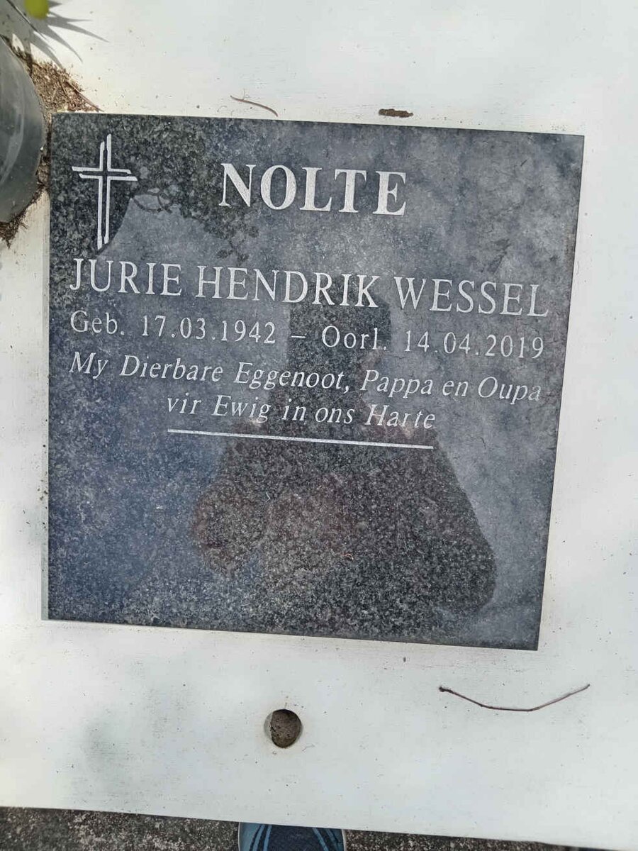 NOLTE Jurie Hendrik Wessel 1942-2019