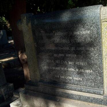 UYS Johannes Jacobus 1870-1929 &amp; Anna Helena RETIEF 1875-1954