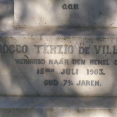 VILLIERS Rocco Terzio, de -1903