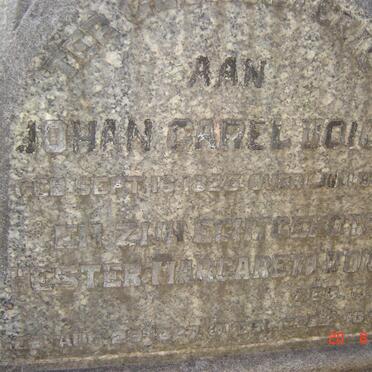 VOIGT Johan Carel 1825-1911 &amp; Hester Margareta THOM 1827-1852