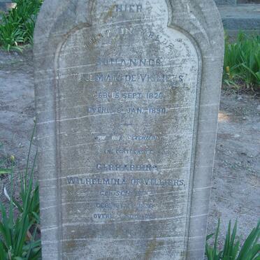 VILLIERS Tielman, de 1826-1890 &amp; Gerhardina Wilhelmina ?SCH... ?1828-