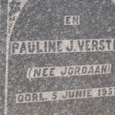 VERSTER Thomas G.J. 1863-1937 &amp; Anna M.E. THOM -1928 :: VERSTER Pauline J. nee JORDAAN -1957