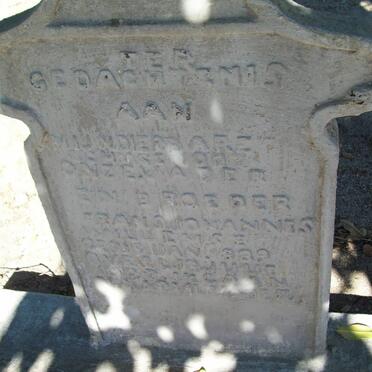 WILLEMSE Frans Johannes 1889-1889