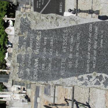 WESSELS Johanna 1876-1947 :: WESSELS Nettie 1885-1972