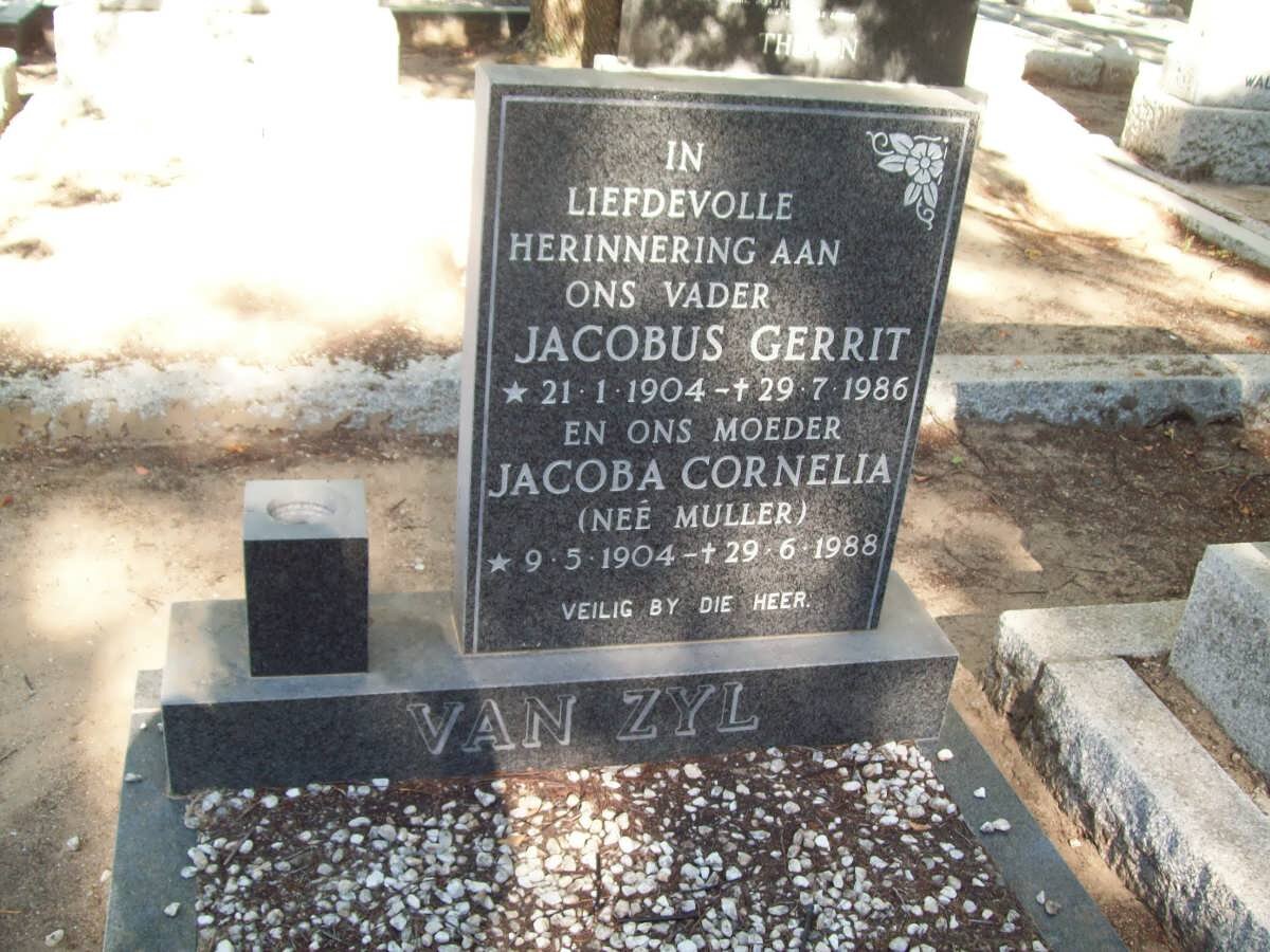 ZYL Jacobus Gerrit, van 1904-1986 &amp; Jacoba Cornelia MULLER 1904-1988